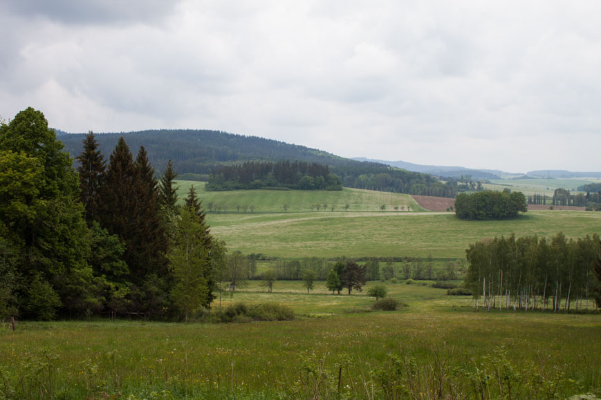 Am Paneuropa-Radweg 19 km nach Eslarn und kurz vor Bělá nad Radbuzou