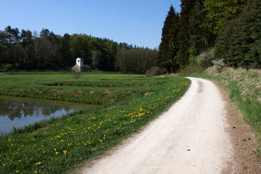 Paneuropa-Radweg bei Etzelwang