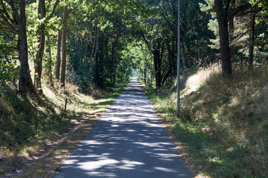 Bahnradweg bei Kalmar, Schweden