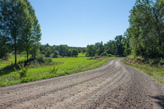 Cykelspåret kurz vor Göljhult, Schweden