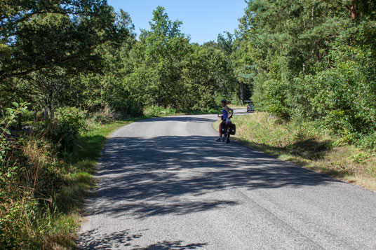 Cykelspåret 2 km vor Johannishus, Schweden