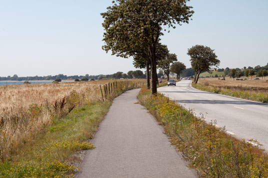 Cykelspåret 9 km westlich von Ystad, Schweden