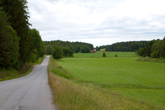 Cykelspåret Västkusten kurz vor Erreichen der Straße 164