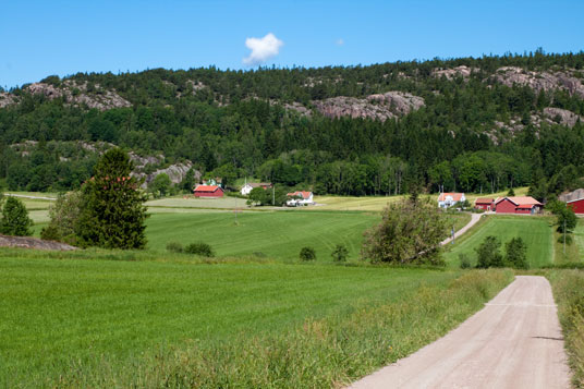 Cykelspåret Västkusten zwischen Straßen 162 und 171