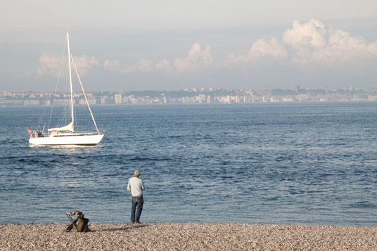 Blick von Helsingør nach Helsingborg