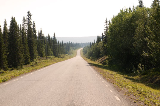 Nebenstraße nach Sorsele, Schweden