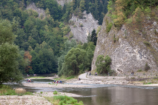 Der Fluss Dunajetz im Pieninen-Nationalpark