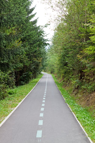 Radweg bei Bystrica