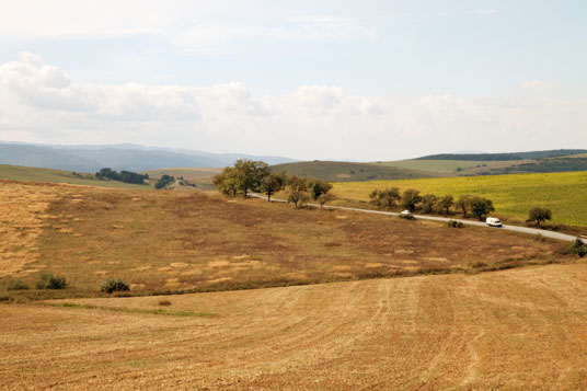 Straße von Košice zum Stausee Vodná Nádrž Ružin