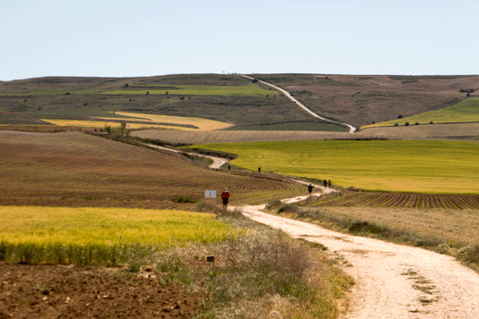 Eurovelo 1 westlich von Itero de la Vega