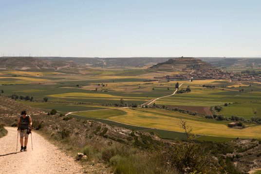 Steile Abfahrt nach Castrojeri