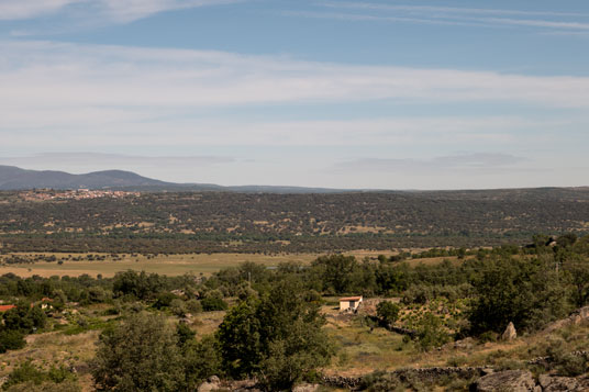 Landschaft bei Navalmoral am nördlichen Ende des Bahnradweges