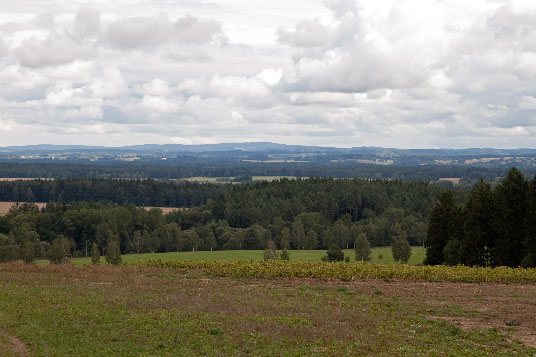 Landschaftsbild südlich von Červená Lhota