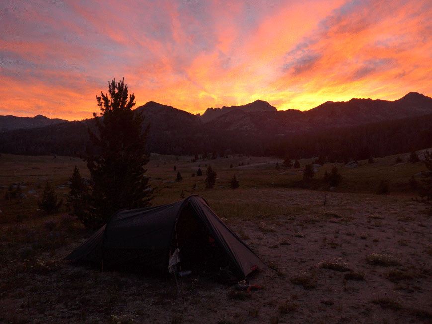 Wind River Range Zeltplatz