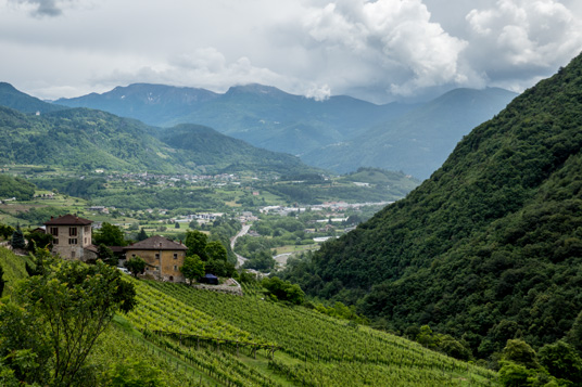 Zwischen Trient und Pergine, 526,5 km ab Start