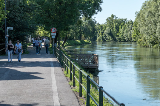 Via Claudia Augusta am Fluss Sile in Treviso