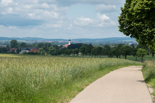 Via Claudia Augusta nördlich von Druisheim, 11,7 km ab Donauwörth