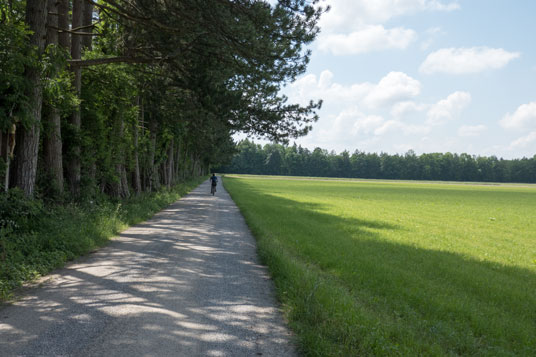 Via Claudia Augusta östlich von Haunstetten, 62,2 km ab Donauwörth