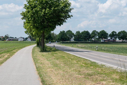 Via Claudia Augusta südlich von Königsbrunn, 70,6 km ab Donauwörth