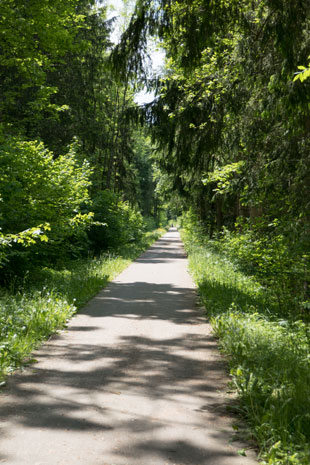 Via Claudia Augusta südlich von Lechbruck, 160,5 km ab Donauwörth