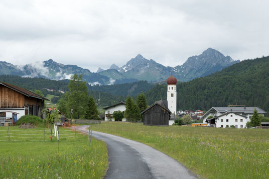 Via Claudia Augusta südlich von Heiterwang, 201 km ab Donauwörth