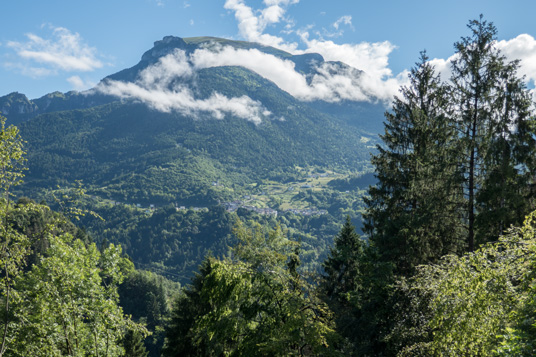 Blick über die Route von Larmon nach Sorriva, 611 km ab Start