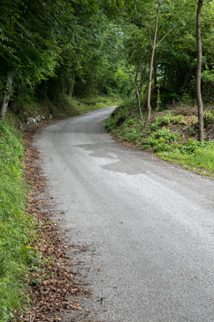 Aufstieg zum Pass Praderadego, 684,5 km ab Start